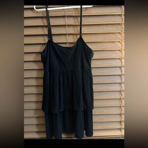 American Eagle Black Layered Spaghetti Strap tank